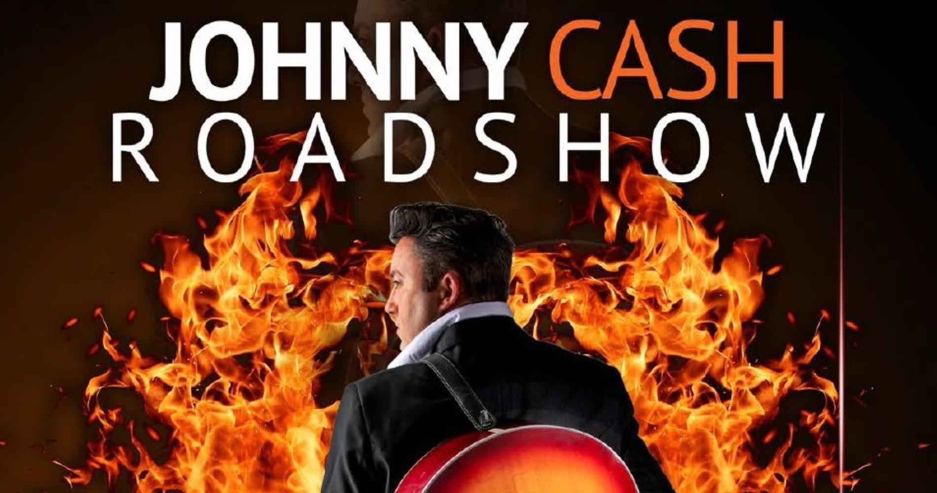 Johnny Cash and his flaming guitar